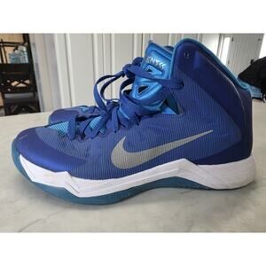 Nike 652775-406 Shoes Mens Size 10 Lunar Hyperquickness Blue Basketball